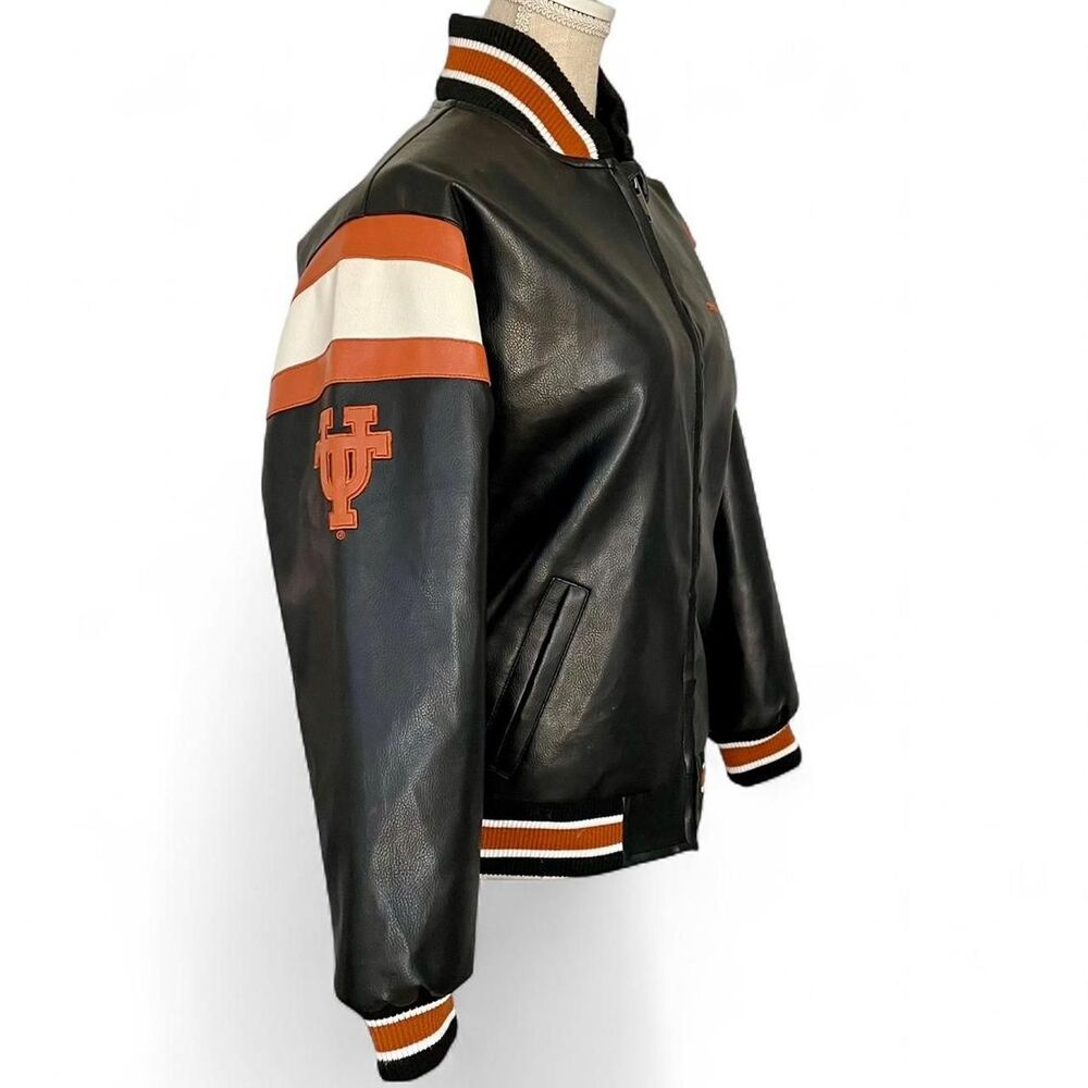 UT Austin Longhorns Letterman Bomber Jacket - Picture 5 of 8